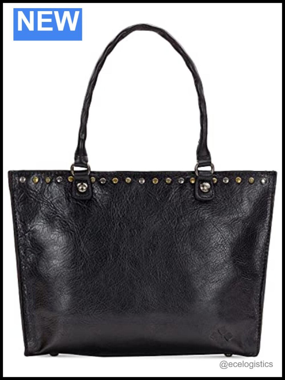 Genuine Leather Tote with Pockets - Full Grain